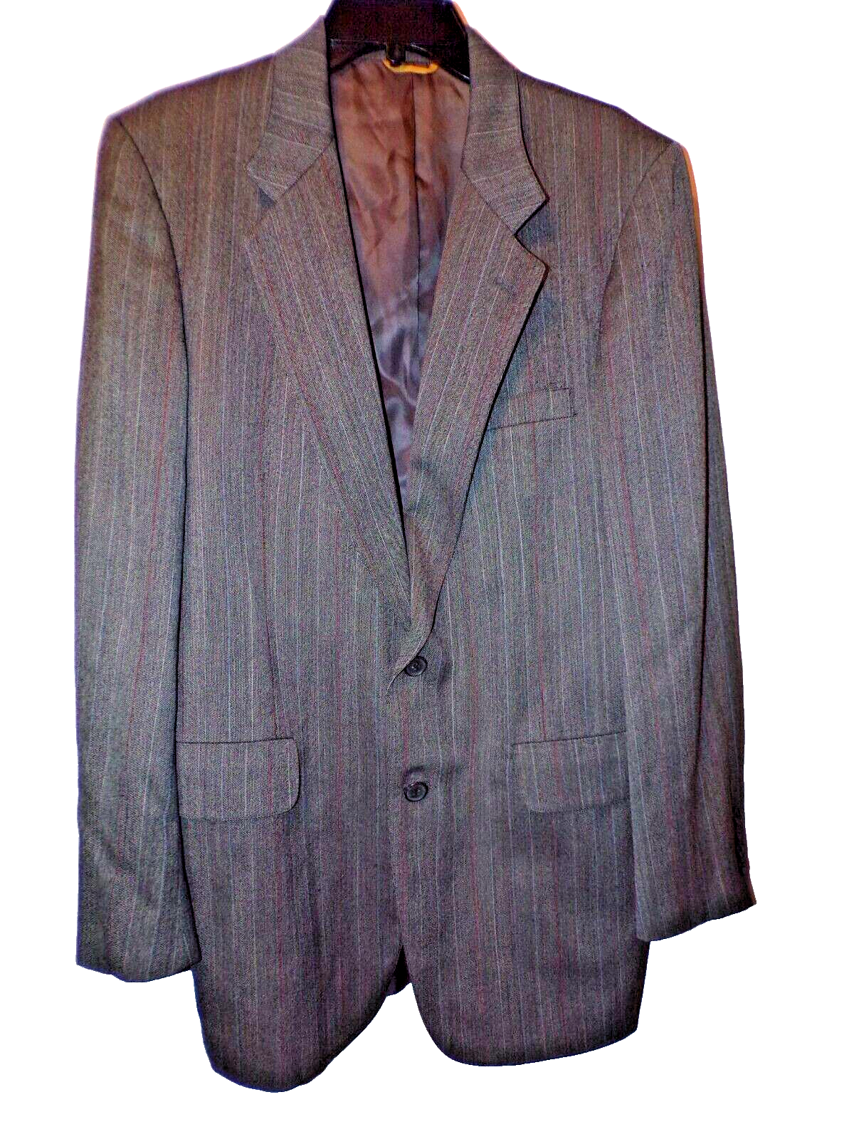 Kuppenheimer Premier Edition Men's lined blazer Suit multi color striped 42 Br