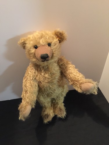 STEIFF CLASSIC TEDDY BEAR #000560-GROWLER-LONG CURLY MOHAIR