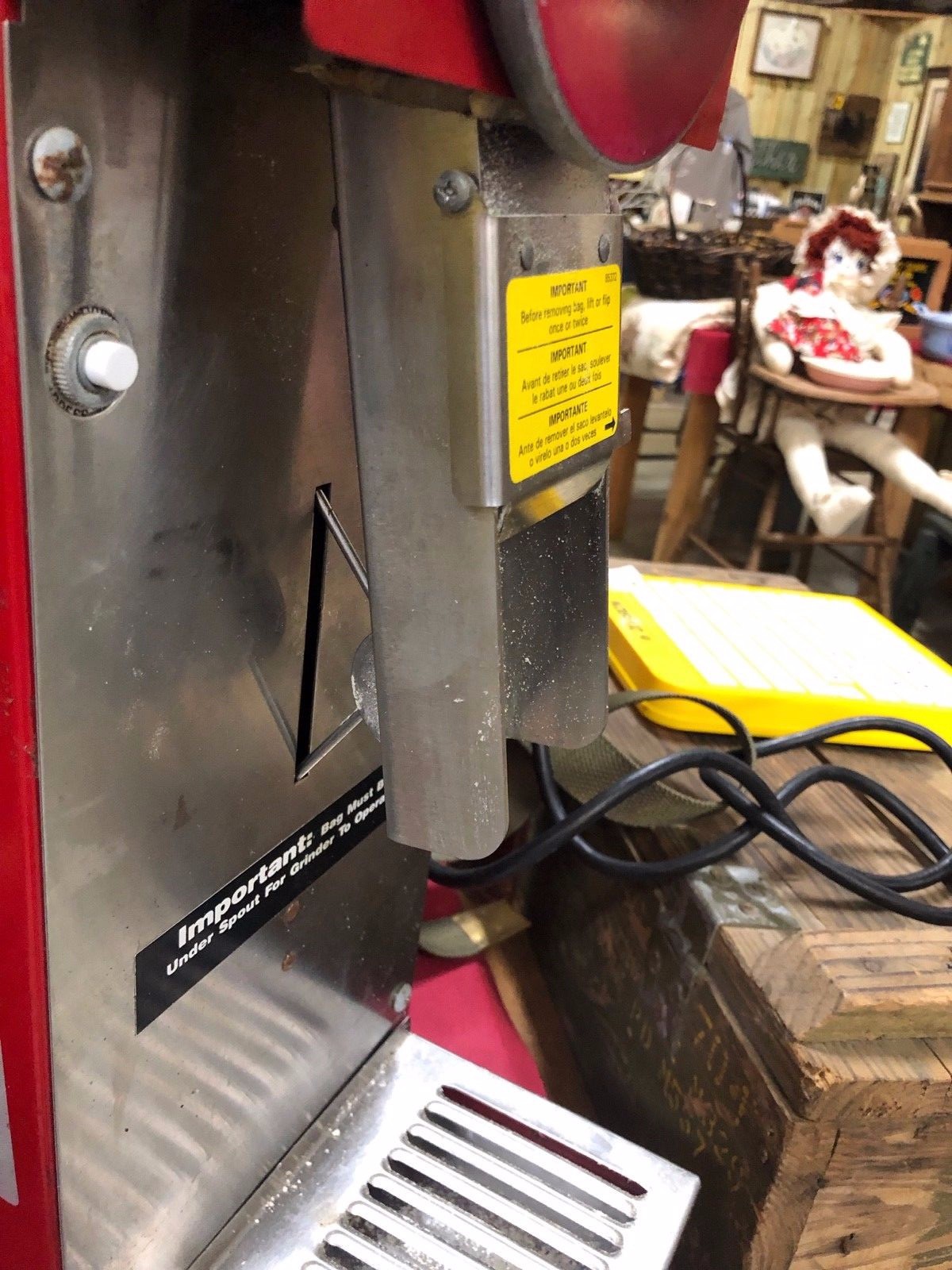 GRINDMASTER 875 COMMERCIAL 3LB COFFEE GRINDER 115V BULK 1/2 HP