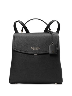 

KATE SPADE NEW YORK Женский черный однотонный рюкзак с двойным плоским ремнем, K4408