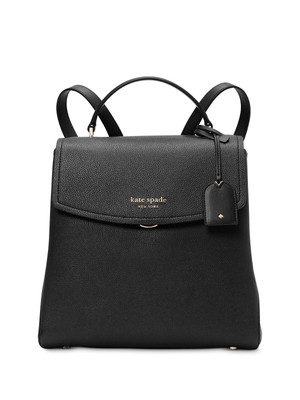 KATE SPADE NEW YORK Женский черный однотонный рюкзак с двойным плоским ремнем