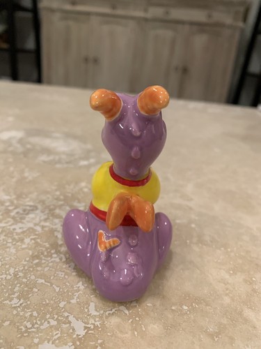Vintage Disney Figment Dragon Ceramic figurine purple Epcot made in Japan