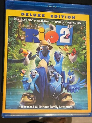 RIO 2 Deluxe Edition Blu Ray + DVD+ Digital HD