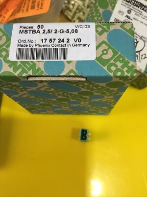 Phoenix Contact MSTBA 2,5/ 2-G-5,08 PCB Headers 5.08 mm,12 A  1757242