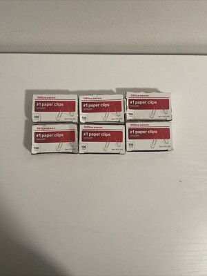 Office Depot , #1 Paper Clips , Silver, 6  (Six) boxes