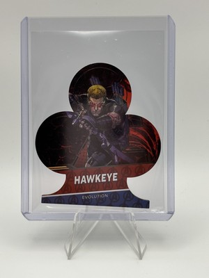2024 Finding Unicorn Marvel Evolution Club Shaped Hawkeye CASE HIT SP