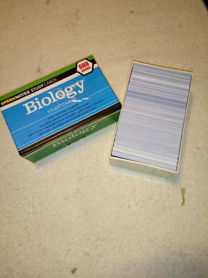 Sparknotes Academic Biology Study Cards 600