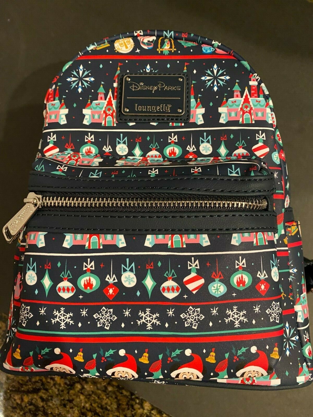 Disney Parks Loungefly Christmas Mini Backpack Ugly Sweater 2020 New ! |  eBay