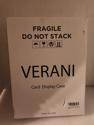 Verani Baseball Card Display Case 8 Graded Sports Card Display Frame Holds NEW!
