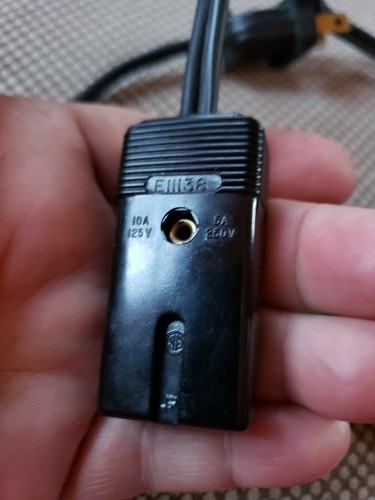 SMALL ELECTRIC APPLIANCE CORD Replacement 2 PRONG 5A 250V/10A 125V #E11138 27