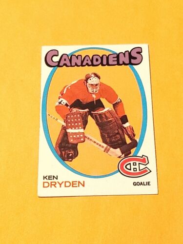 1971-72 Topps Hockey #45 Ken Dryden RC Montreal Canadiens Rookie Card HOF. rookie card picture