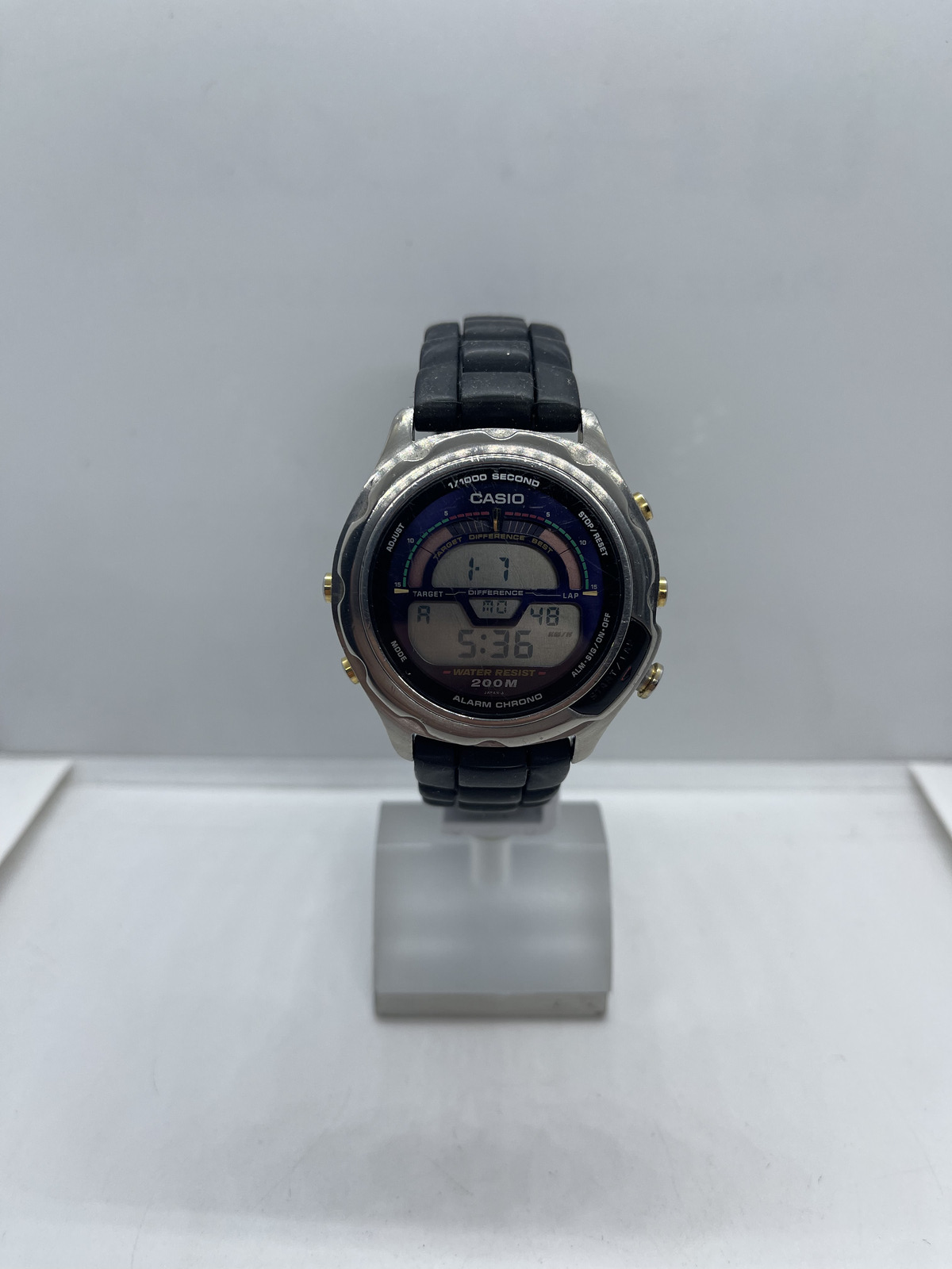 Vintage Casio GPX-2100 Qw939 Chrono 1000 Men's Wrist Watch Japan