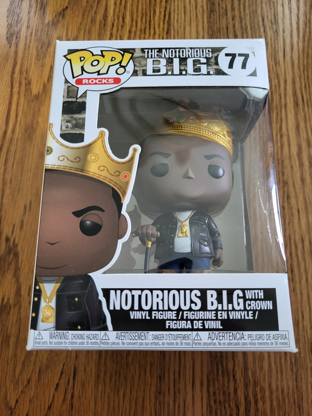 Funko Pop! Rocks: Notorious B.I.G. with Crown #77 - New in