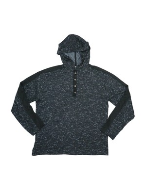 THREAD & CLOTH Мужская черная куртка с капюшоном в крапинку XL