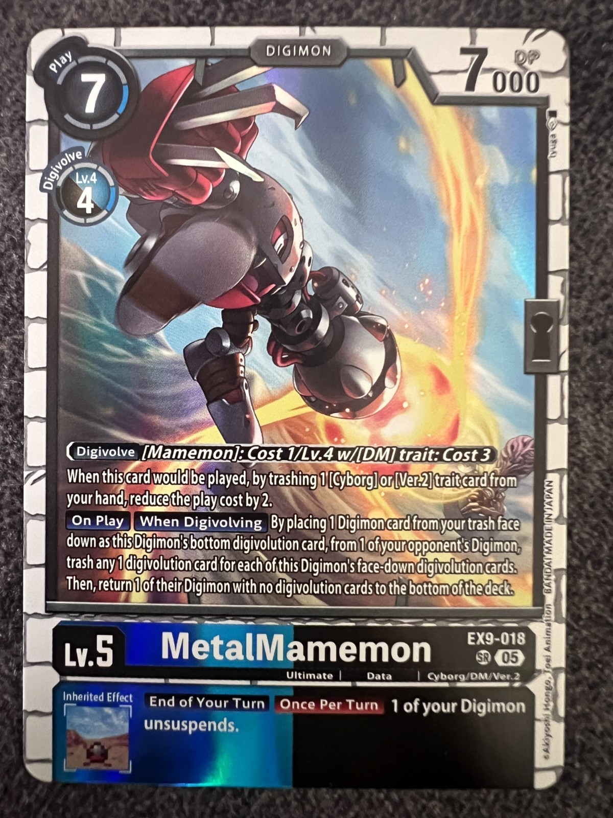 EX9-018 メタルマメモン　SP デジモンカード デジカ パラレル 希少 EX9-018 メタルマメモン SP デジモンカード デジカ パラレル