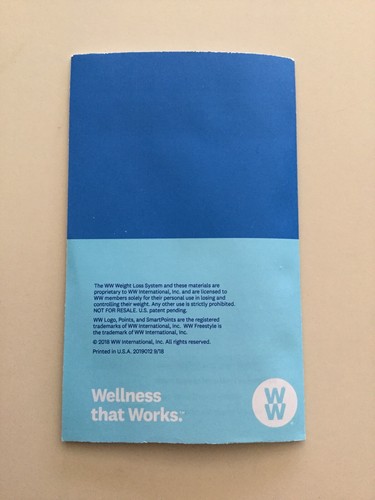 4 - Weight Watchers Weekly Trackers SmartPoints/Freestyle NEW 2019