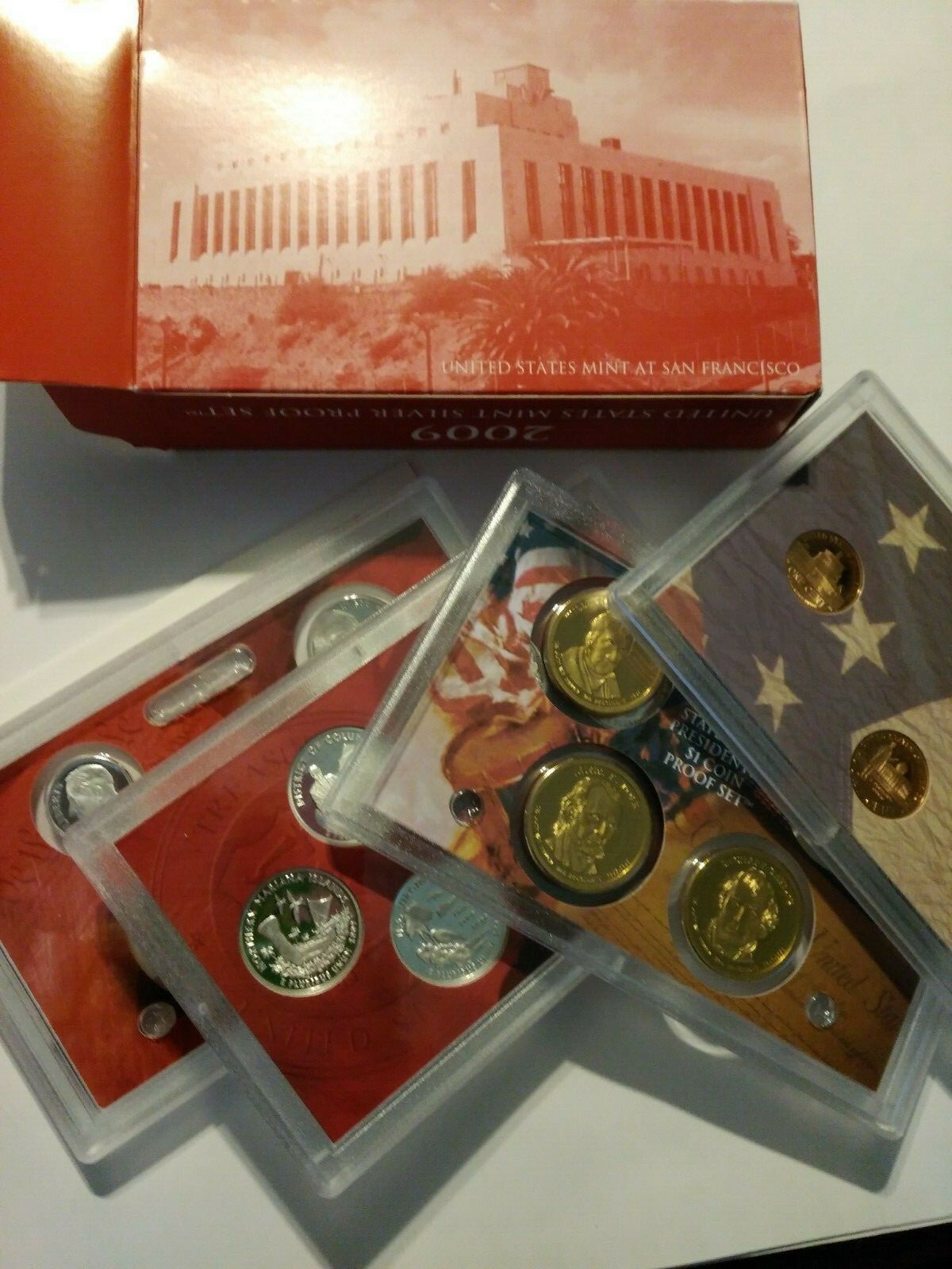 2009 United States Mint Silver Proof 18 Coin Set in Box - COA Included