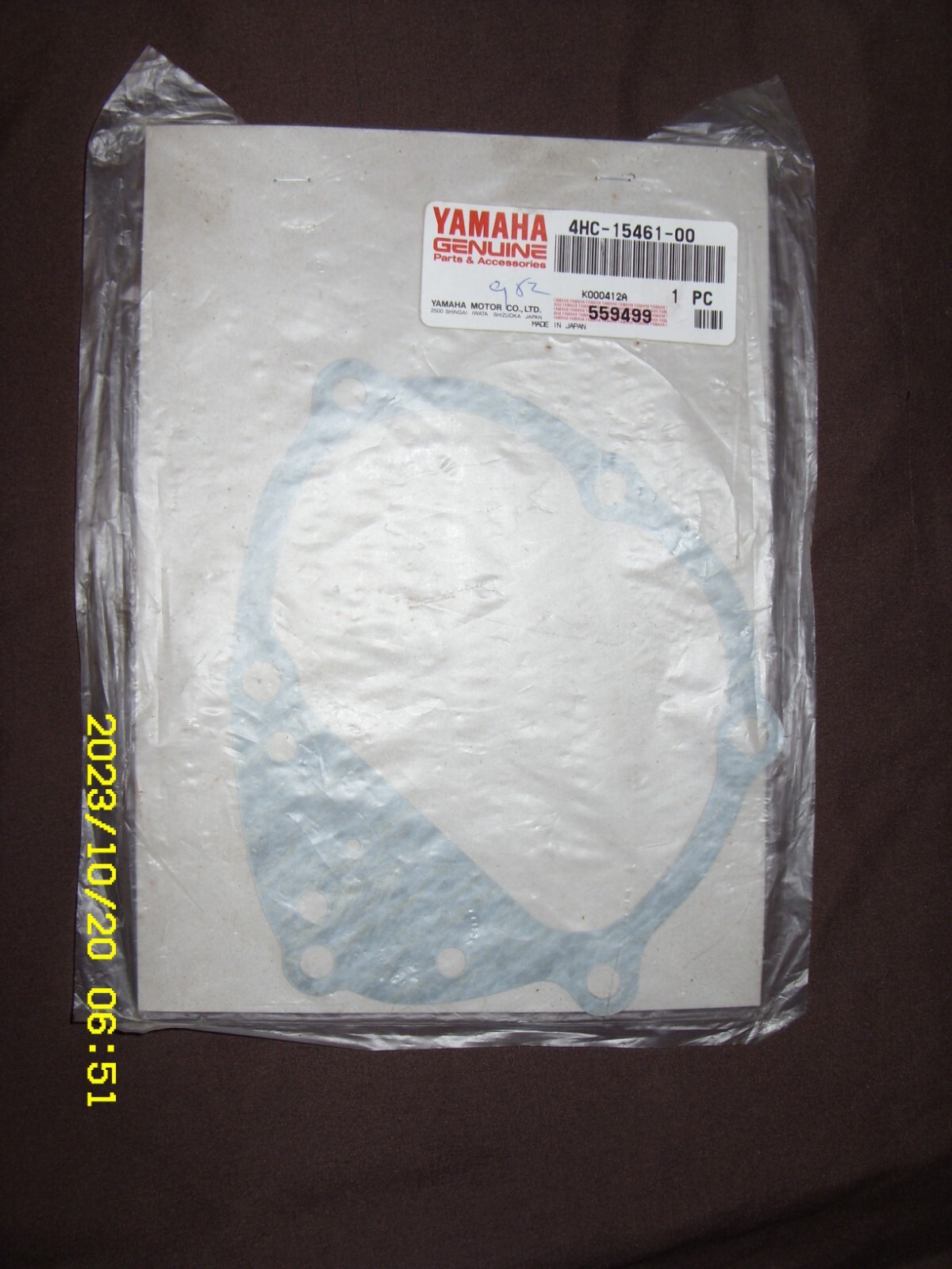 バッグ 8 NOS Genuine 4HC-15461-00 Yamaha Majesty 250 crank case cover