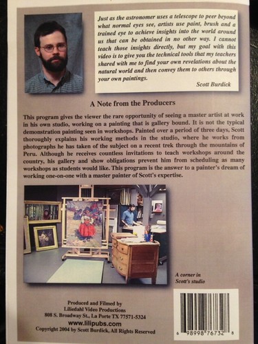 In The Studio with Scott Burdick Peru Colors Art Instruction Painting DVD