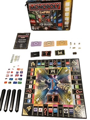 Monopoly Empire Gold Edition 2013 Board Game Top Brands 100% Complete