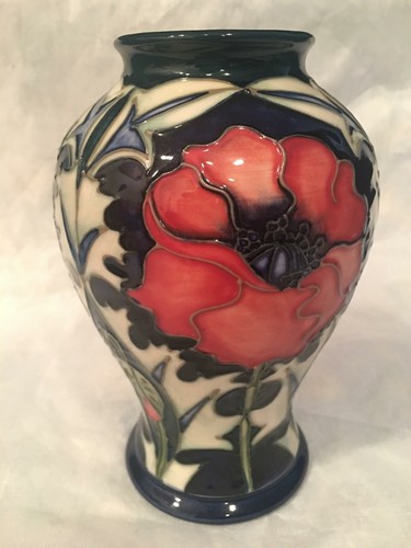 Moorcroft Poppy Vase  6.75