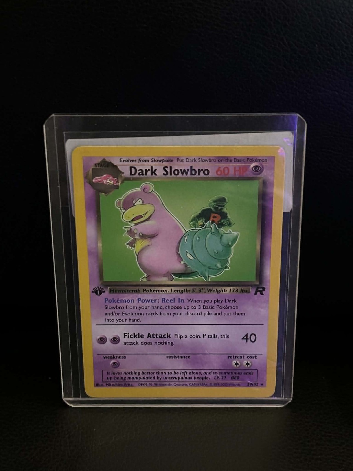Dark Slowbro (29) 29/82 Team Rocket Rare Pokemon 1st Edition Lightly Played