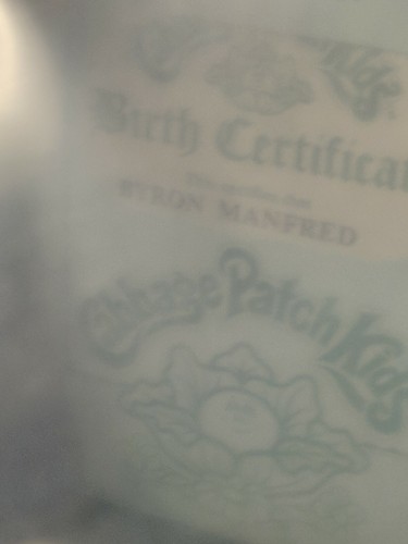 Vintage Cabbage Patch Kid Doll Byron Manfred 1983 NIB