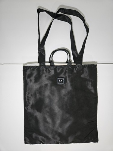 Acne Studios Awen Face Plaque Black Tote Bag New | eBay