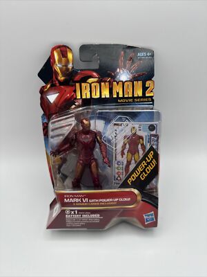 Hasbro Marvel Universe Iron Man 2 Movie Series Mark VI w/ Power Up Glow 3.75''