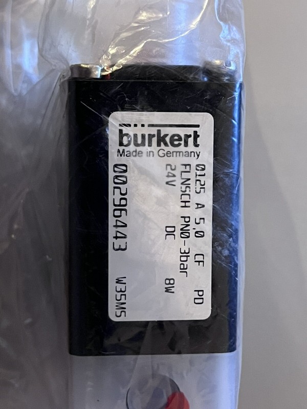Burkert 0125 (0331) -  Electrovanne 2/2 - Action Directe 24v  Pp Body -New !!!