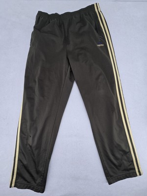 VTG Adidas Medium Green Pants Breakaway Warm Up Snap Button