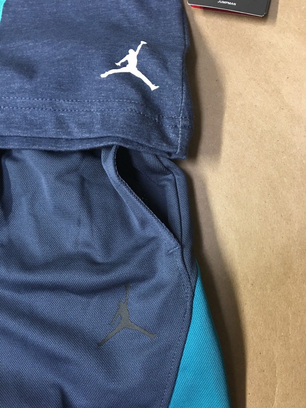 NEW Nike Air Jordan Boys 3T,S Dri-Fit 23 Shorts Jumpman Graphic Shirt 2-pc Set