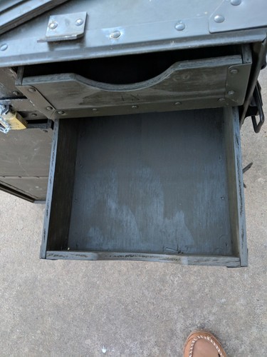 Non-issued US Military M1952 Wooden Field Desk w/stool Prepper survival hunting