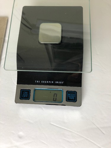 The Sharper Image Precise Digital Kitchen Food Scale Weight  Washable Tray