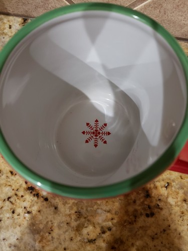 Fitz and Floyd Hidden Kisses Red Hershey's Kiss Holiday Mug Coffee Cup