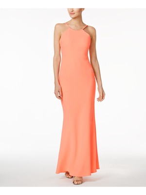 

CALVIN KLEIN Женское коралловое вечернее платье в полный рост без рукавов Размер, Коралл