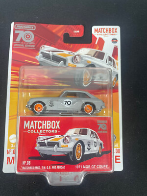 2023 Matchbox Collectors 70th Anniversary Special Edition 1971 MGB GT Coupe