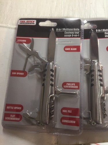 Lot Of 5 New 8 In 1 Multiuse Knife Tool