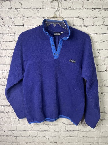 TRUE VTG 80s 1980s Patagonia Mens XL USA Made Snap T Fleece