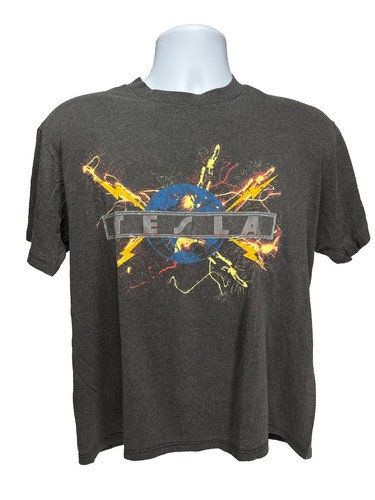 Tesla Mechanical Resonance Concert Tour T-Shirt XL Vintage