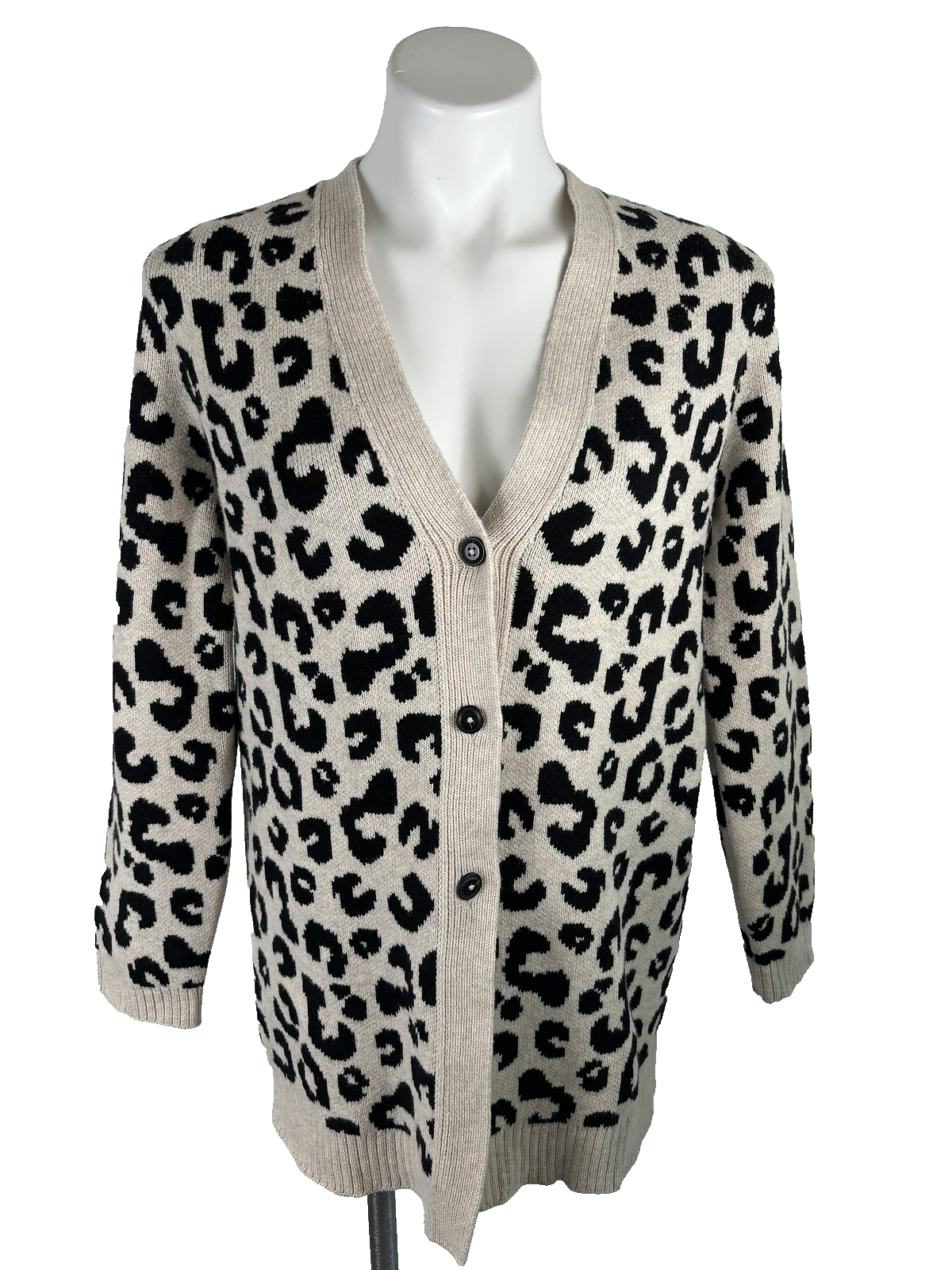 新品　Cardigan Jacket Animal Print Anoumcy Leopard Cardigan Sweaters for Women Lightweight