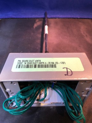 Electric Precon ST-D91-XW Sensor WEATHERPROOF BOX 1K OHM RH DUCT XMTR 4-20ma