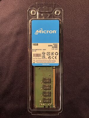 MICRON 16GB DDR4 3200 ECC REG 1Rx4 RAM MODULE MTA18ASF2G72PZ-3G2R1