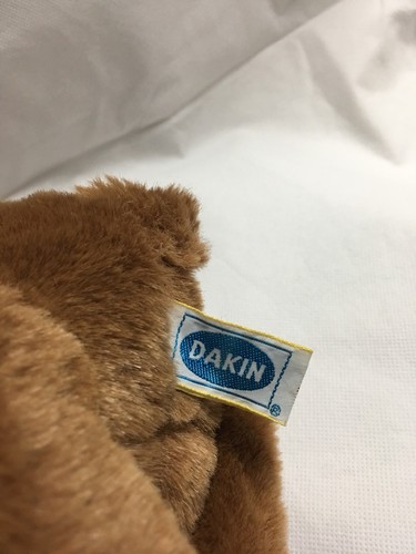 Dakin Teddy Bear Plush Stuffed Animal Vintage 1981 Jointed Chocolate Brown 14
