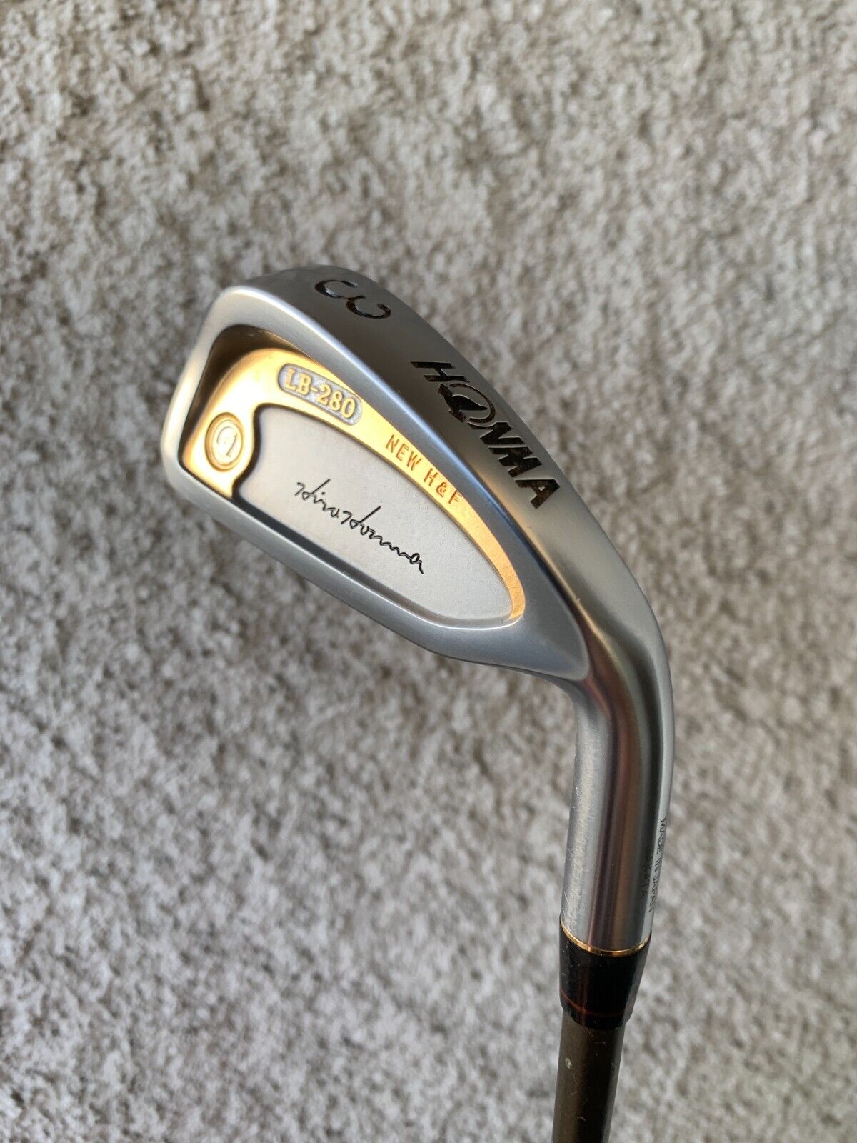 HONMA LB-280 NEW H&F 3 IRON - FEATHERWEIGHT R-1 4 STAR STIFF HONMA LB-280 NEW H&F 3 IRON - FEATHERWEIGHT R-1 4 STAR STIFF