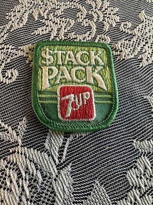 NOS 7Up Stack Pack Patch RARE 2''