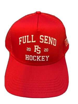 Full Send Hockey Hat Red
