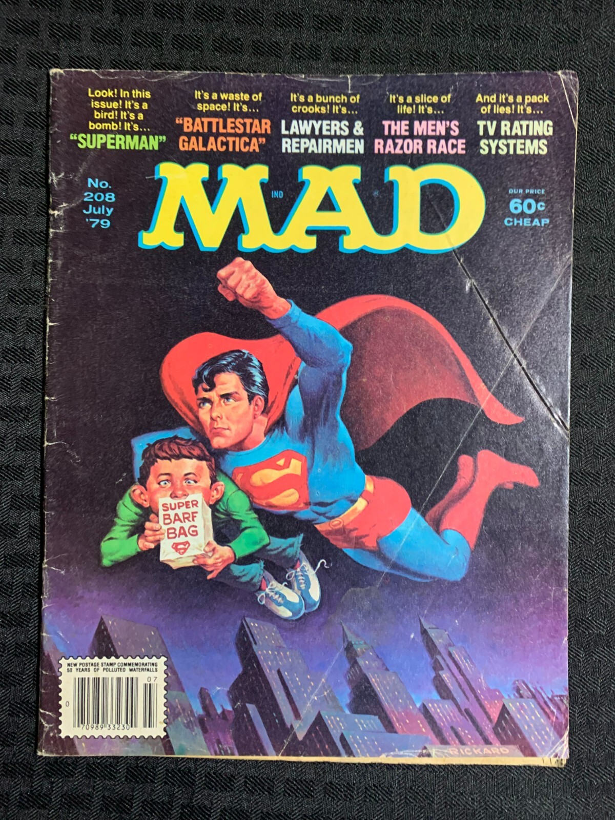 1979 MAD Magazine #208 GD 2.0 Superman Parody / Alfred E