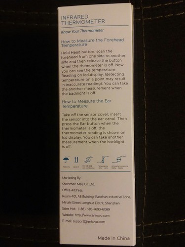 ANKOVO Infared Thermometer for Fever Digital Medical New in box