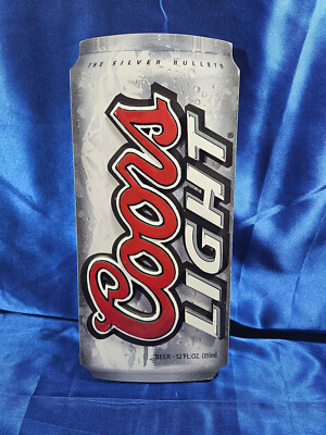 COORS LIGHT CAN 3D WOOD SIGN  *LICENCED* THE SILVER BULLET FOR MAN CAVE BAR 2007